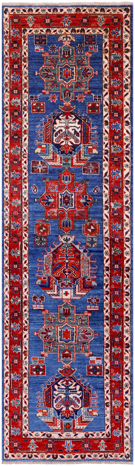 Persian Fine Serapi Handmade Wool Runner Rug - 2' 8" X 9' 8" - Golden Nile