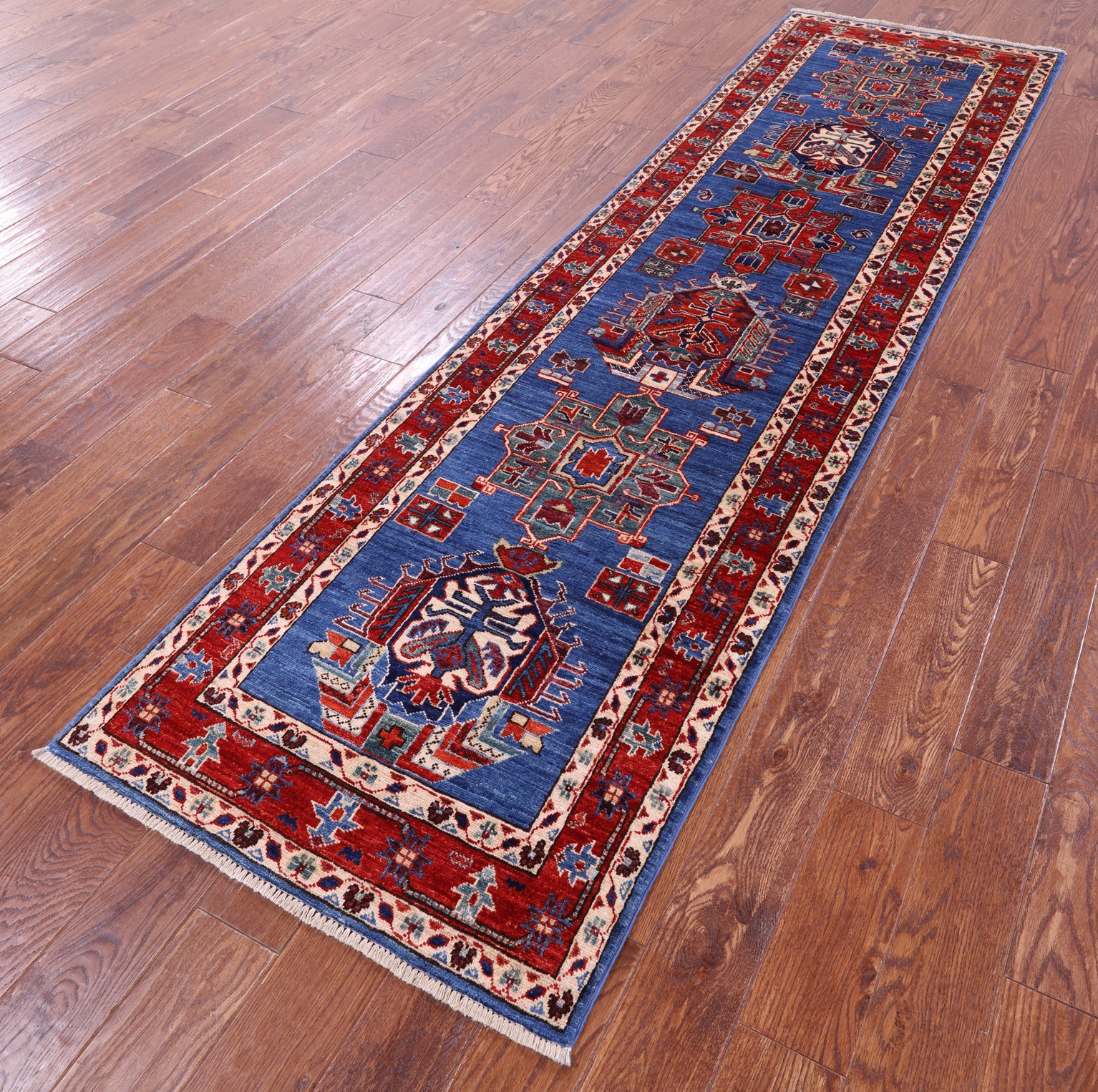 Persian Fine Serapi Handmade Wool Runner Rug - 2' 8" X 9' 8" - Golden Nile