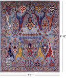 Persian Fine Serapi Hand Knotted Wool Rug - 7' 11" X 9' 10" - Golden Nile