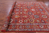 Persian Fine Serapi Hand Knotted Wool Rug - 8' 7" X 11' 11" - Golden Nile