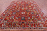 Persian Fine Serapi Hand Knotted Wool Rug - 8' 7" X 11' 11" - Golden Nile