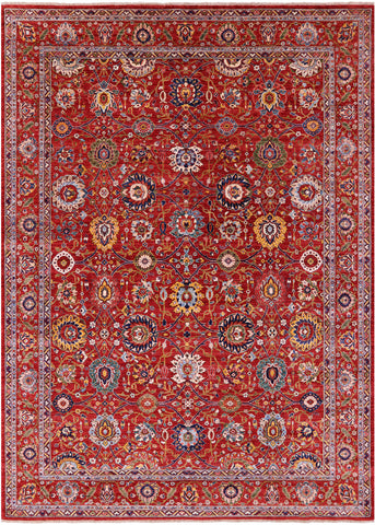 Persian Fine Serapi Hand Knotted Wool Rug - 8' 7