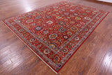 Persian Fine Serapi Hand Knotted Wool Rug - 8' 7" X 11' 11" - Golden Nile