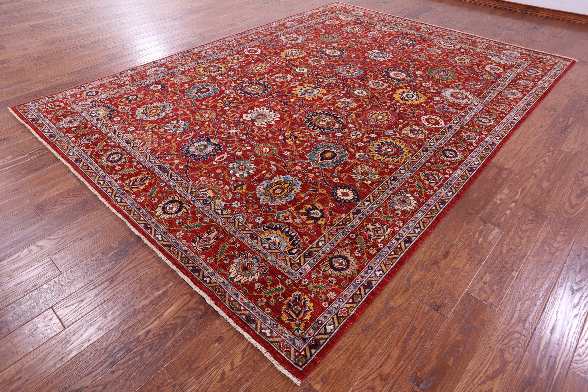 Persian Fine Serapi Hand Knotted Wool Rug - 8' 7" X 11' 11" - Golden Nile