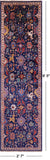 Blue Persian Fine Serapi Handmade Wool Runner Rug - 2' 7" X 9' 5" - Golden Nile