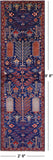 Blue Persian Ziegler Hand Knotted Wool Runner Rug - 2' 9" X 9' 8" - Golden Nile