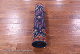 Blue Persian Ziegler Hand Knotted Wool Runner Rug - 2' 9" X 9' 8" - Golden Nile