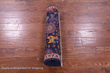 Blue Persian Fine Serapi Handmade Wool Runner Rug - 2' 9" X 7' 10" - Golden Nile