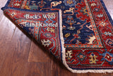 Blue Persian Fine Serapi Handmade Wool Runner Rug - 2' 9" X 9' 6" - Golden Nile