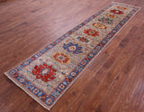 Persian Fine Serapi Hand Knotted Wool Runner Rug - 2' 8" X 11' 7" - Golden Nile