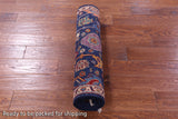 Blue Persian Fine Serapi Handmade Wool Runner Rug - 2' 8" X 8' 4" - Golden Nile