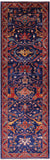 Blue Persian Fine Serapi Handmade Wool Runner Rug - 2' 9" X 9' 6" - Golden Nile