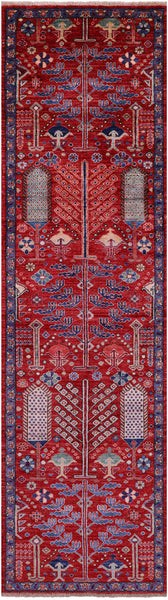 Persian Ziegler Handmade Wool Runner Rug - 2' 7" X 9' 9" - Golden Nile