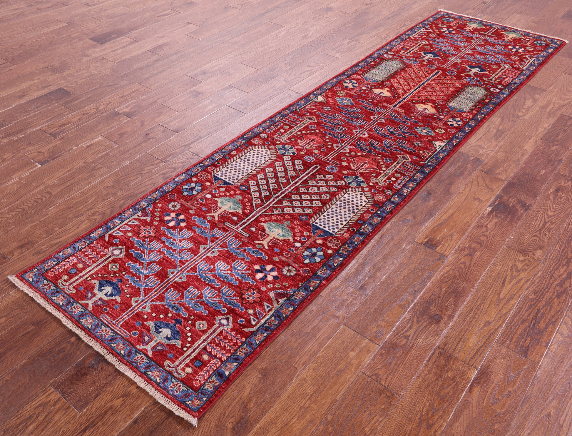 Persian Ziegler Handmade Wool Runner Rug - 2' 7" X 9' 9" - Golden Nile