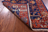 Blue Persian Fine Serapi Hand Knotted Wool Runner Rug - 2' 8" X 9' 6" - Golden Nile