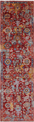 Persian Fine Serapi Hand Knotted Wool Runner Rug - 2' 9