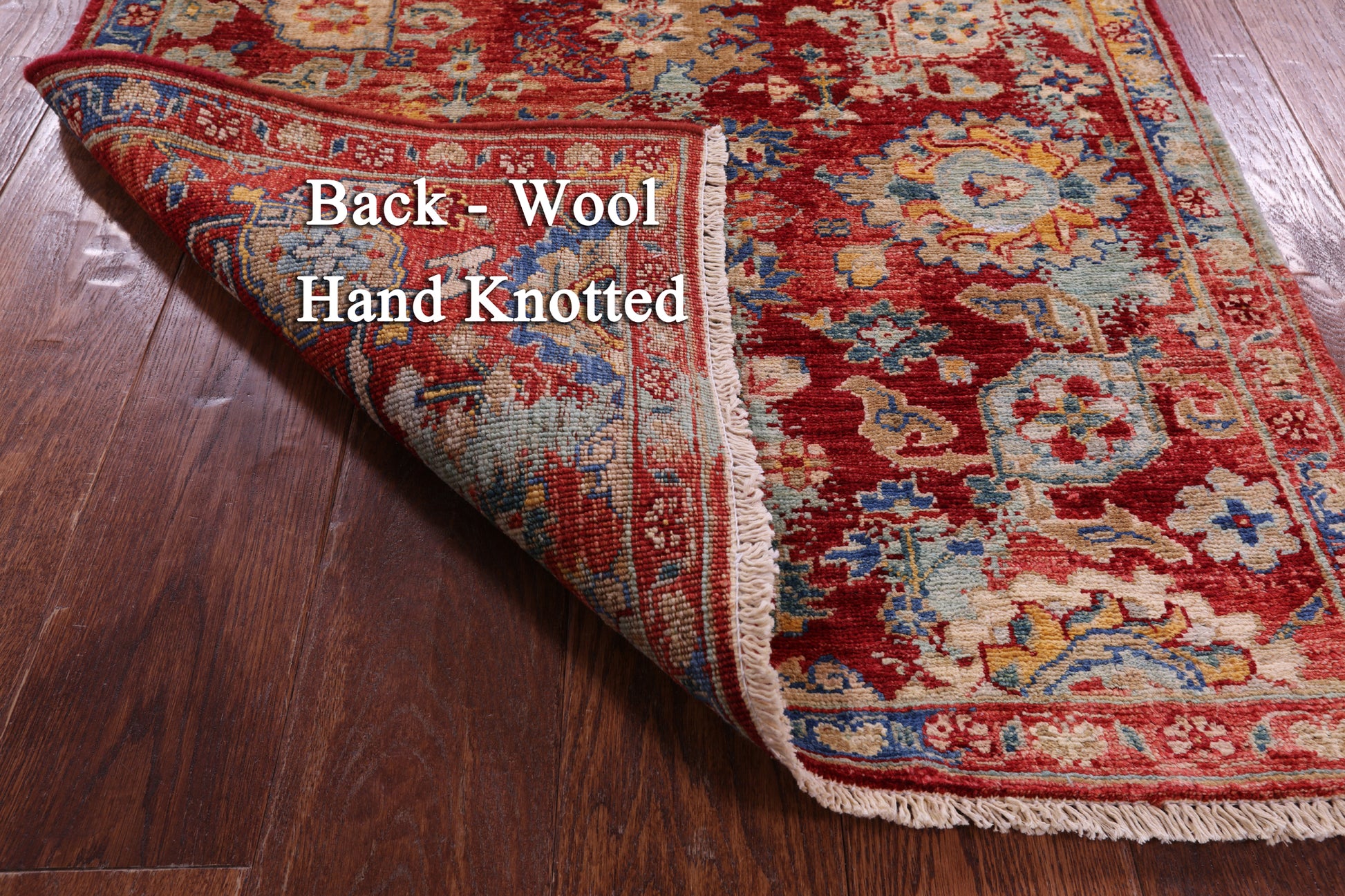 Persian Fine Serapi Hand Knotted Wool Runner Rug - 2' 9" X 11' 7" - Golden Nile