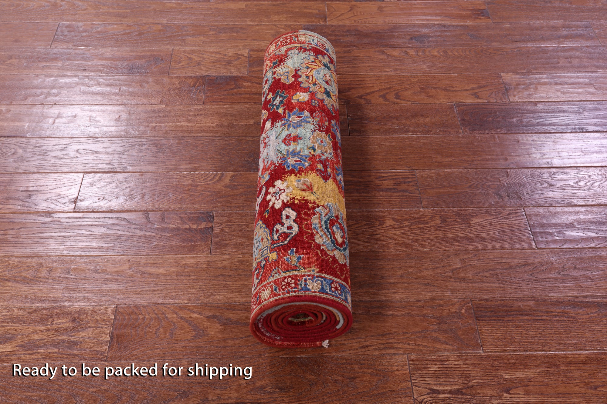 Persian Fine Serapi Hand Knotted Wool Runner Rug - 2' 9" X 11' 7" - Golden Nile
