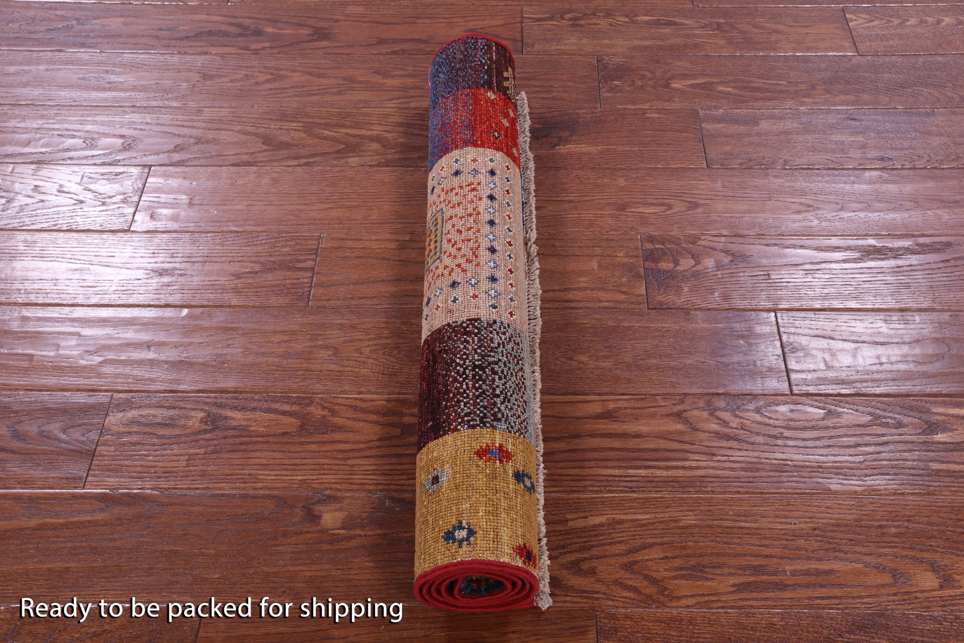 Tribal Persian Gabbeh Hand Knotted Wool Rug - 2' 7" X 4' 2" - Golden Nile