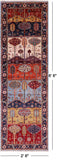 Tribal Persian Gabbeh Hand Knotted Wool Runner Rug - 2' 8" X 8' 6" - Golden Nile