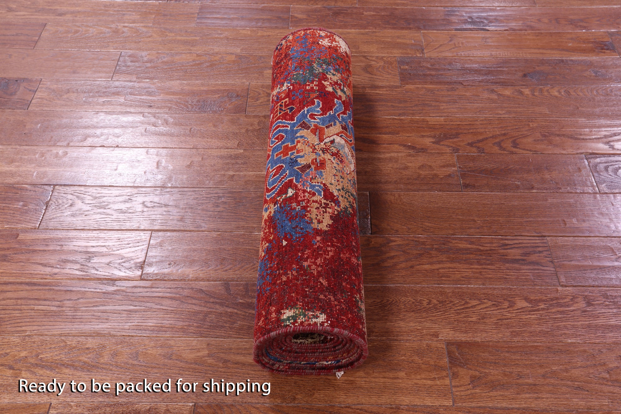 Persian Fine Serapi Handmade Wool Runner Rug - 2' 10" X 11' 8" - Golden Nile