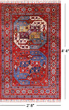 Turkmen Ersari Hand Knotted Wool Rug - 2' 8" X 4' 4" - Golden Nile