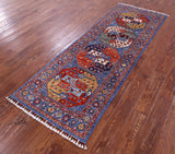 Turkmen Ersari Hand Knotted Wool Rug - 2' 6" X 7' 0" - Golden Nile