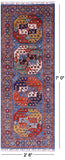 Turkmen Ersari Hand Knotted Wool Rug - 2' 6" X 7' 0" - Golden Nile