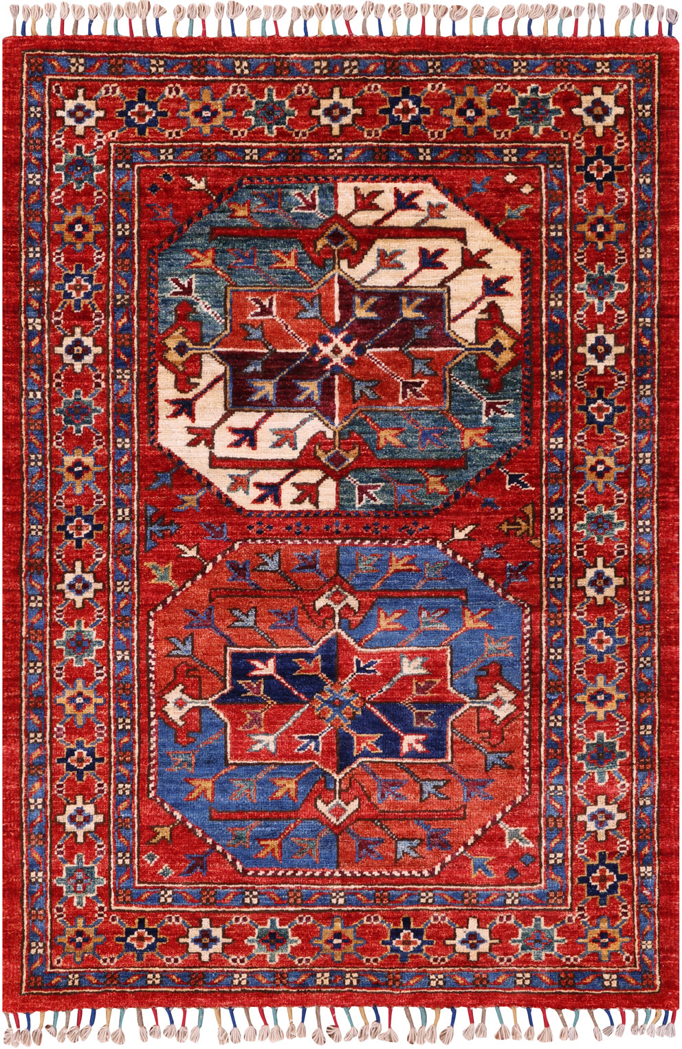 Turkmen Ersari Handmade Wool Rug - 2' 10" X 4' 1" - Golden Nile