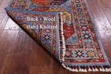 Turkmen Ersari Hand Knotted Wool Runner Rug - 2' 8" X 6' 11" - Golden Nile