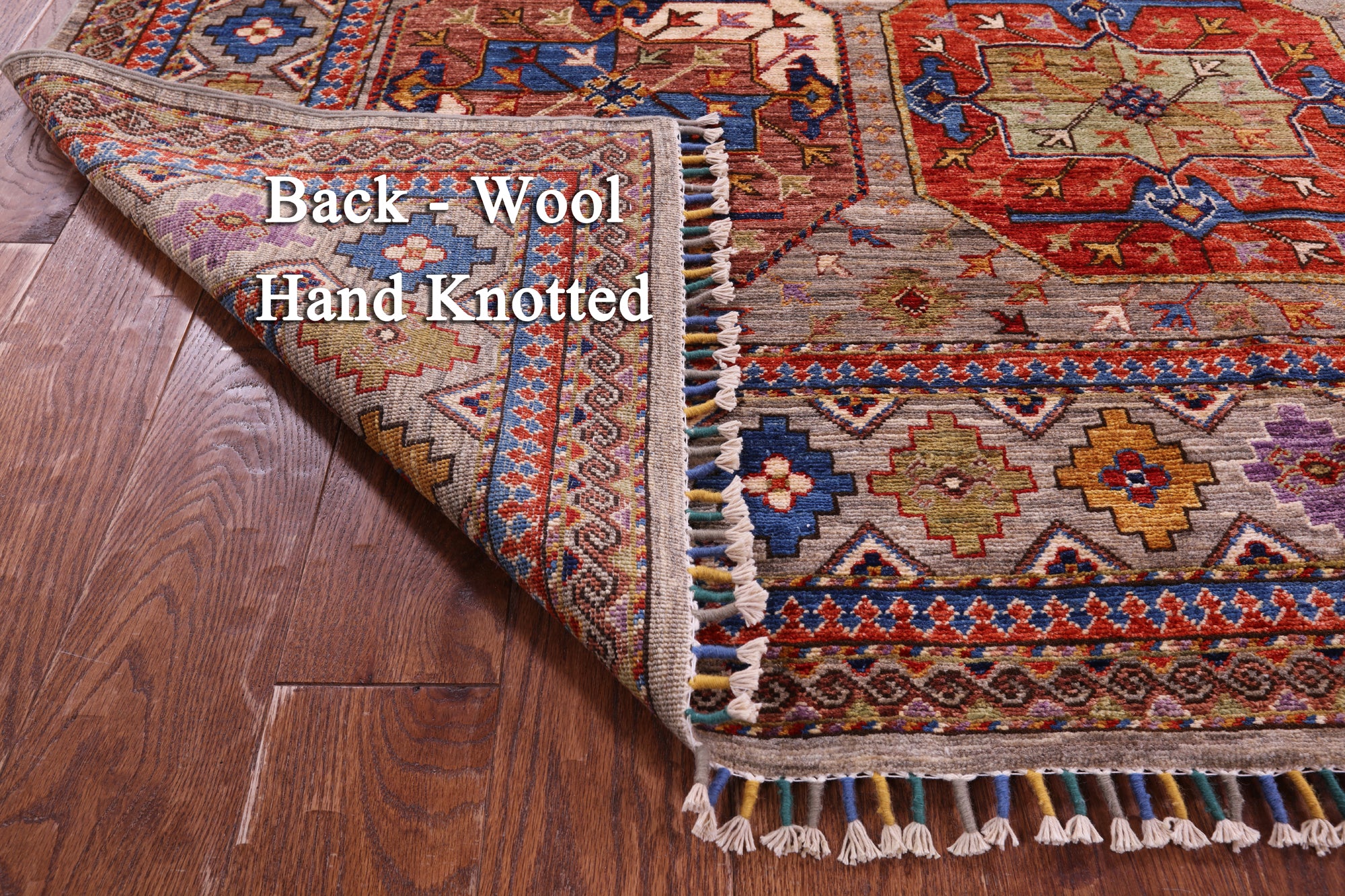 Turkmen Ersari Hand Knotted Wool Rug - 6' 5" X 9' 7" - Golden Nile