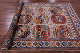 Turkmen Ersari Hand Knotted Wool Rug - 5' 7" X 8' 0" - Golden Nile