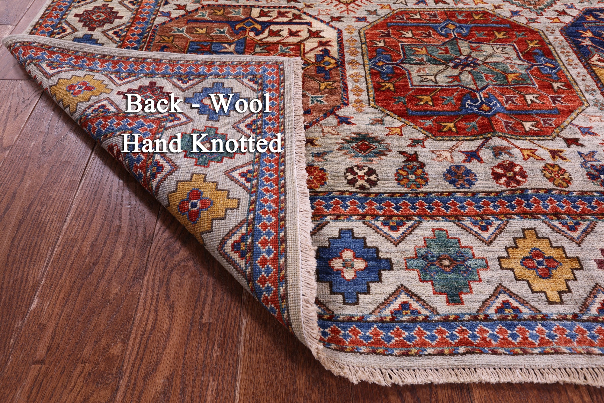 Turkmen Ersari Hand Knotted Wool Rug - 5' 7" X 8' 0" - Golden Nile