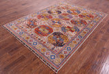 Turkmen Ersari Hand Knotted Wool Rug - 5' 11" X 8' 1" - Golden Nile