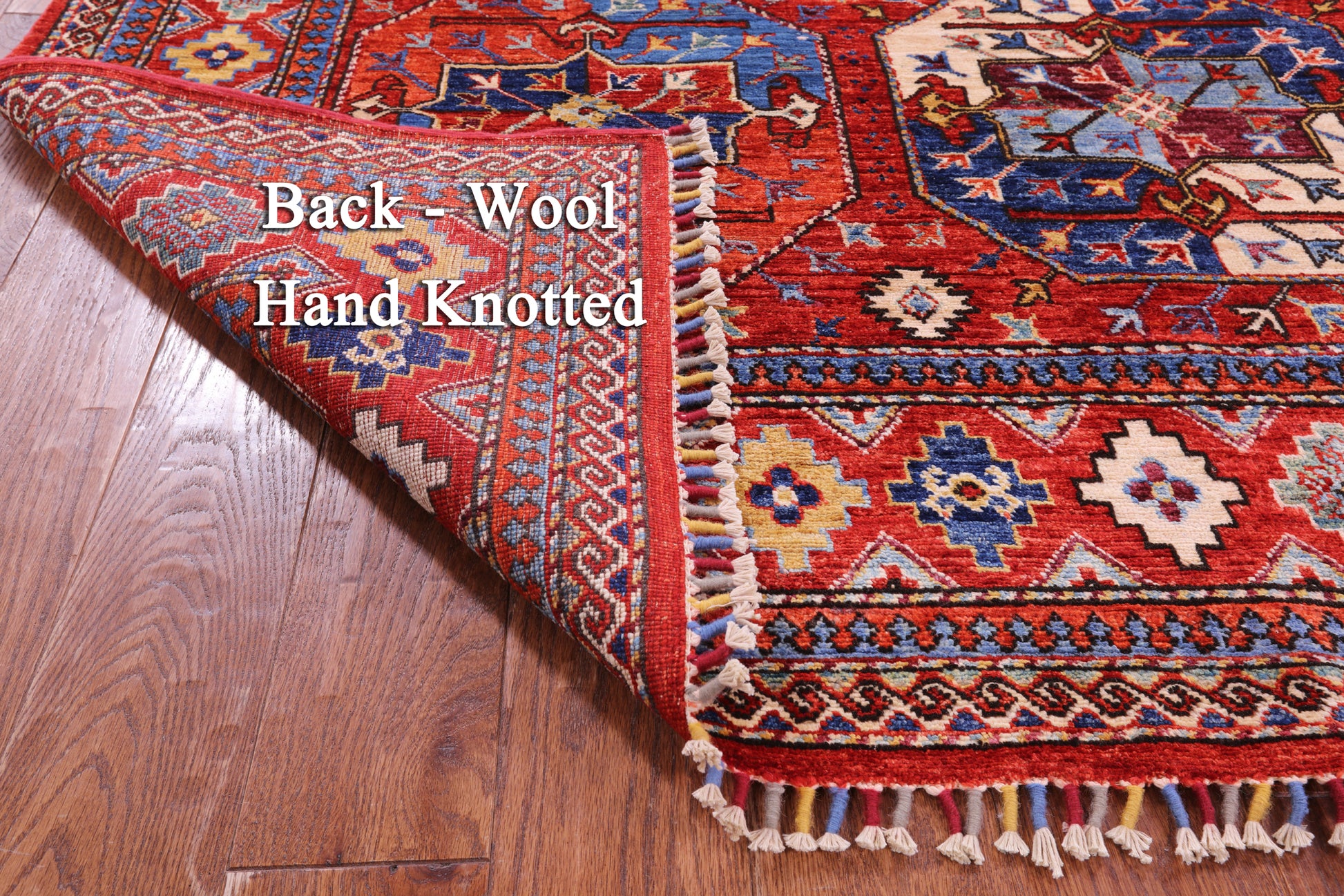 Turkmen Ersari Handmade Wool Rug - 6' 4" X 9' 1" - Golden Nile