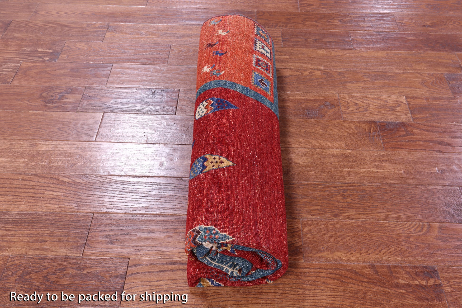 Tribal Persian Gabbeh Hand Knotted Wool Rug - 5' 8" X 8' 0" - Golden Nile