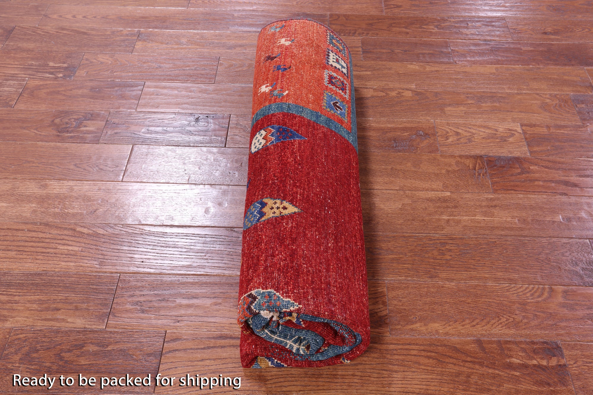 Tribal Persian Gabbeh Hand Knotted Wool Rug - 5' 8" X 8' 0" - Golden Nile