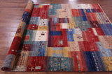 Tribal Persian Gabbeh Handmade Wool Rug - 6' 6" X 9' 7" - Golden Nile