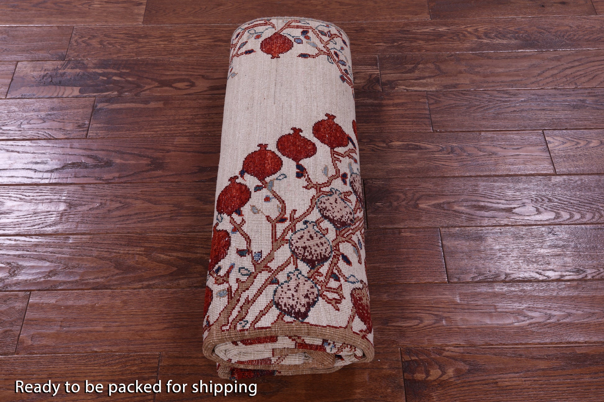 Pomegranate Tree Persian Gabbeh Hand Knotted Wool Rug - 5' 2" X 6' 8" - Golden Nile