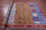 Tribal Persian Gabbeh Hand Knotted Wool Rug - 5' 3" X 6' 11" - Golden Nile