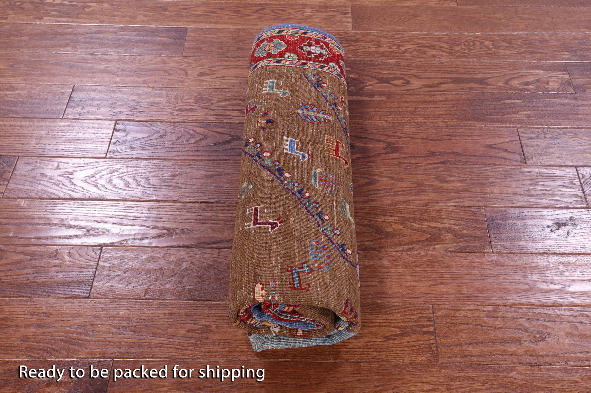 Tribal Persian Gabbeh Hand Knotted Wool Rug - 5' 3" X 6' 11" - Golden Nile
