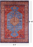 Persian Fine Serapi Handmade Wool Rug - 6' 0" X 8' 10" - Golden Nile