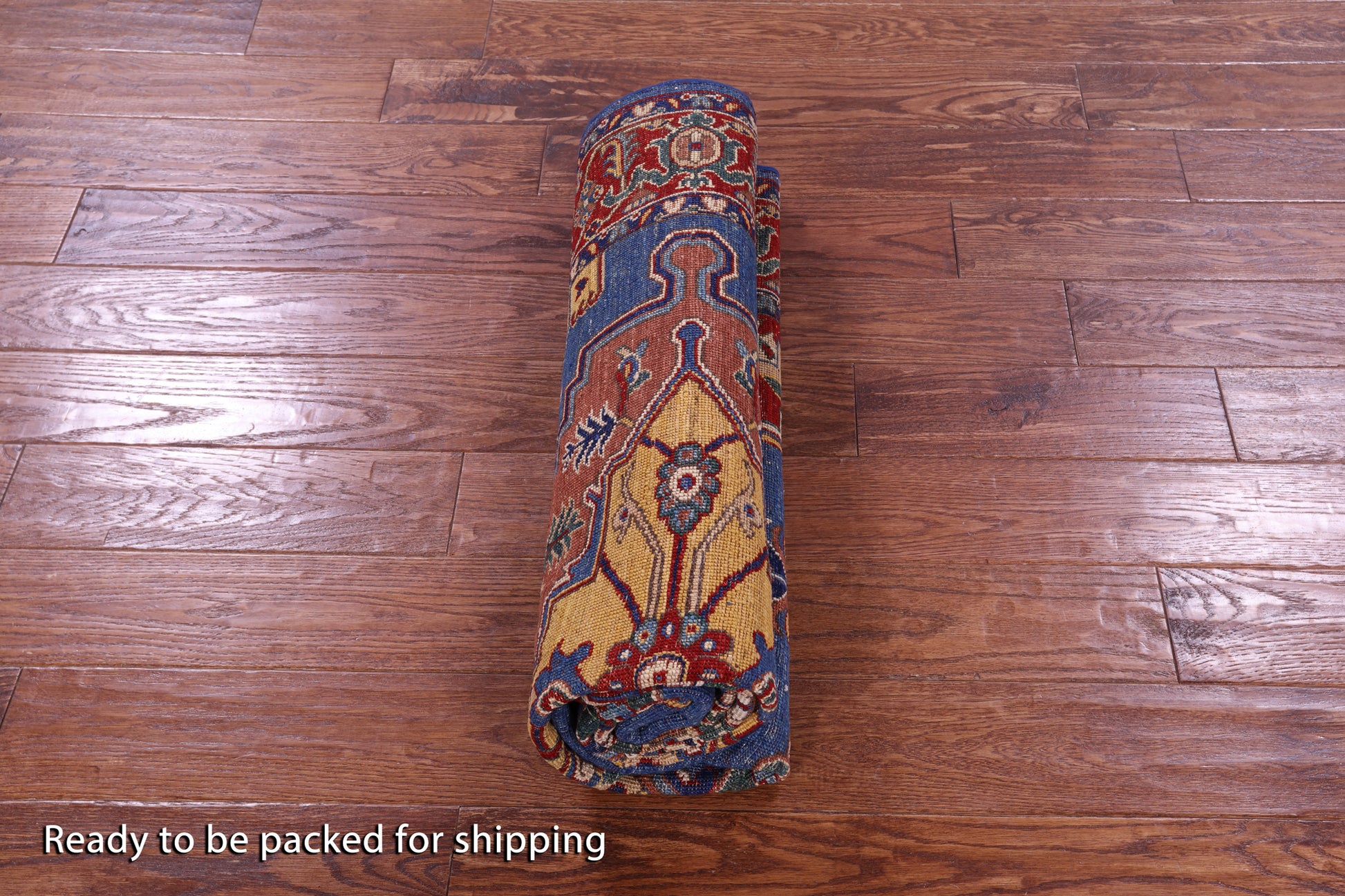 Persian Fine Serapi Hand Knotted Wool Rug - 4' 11" X 6' 10" - Golden Nile