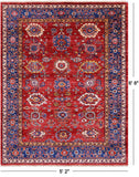 Persian Fine Serapi Handmade Wool Rug - 5' 2" X 6' 8" - Golden Nile