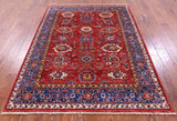 Persian Fine Serapi Handmade Wool Rug - 5' 2" X 6' 8" - Golden Nile
