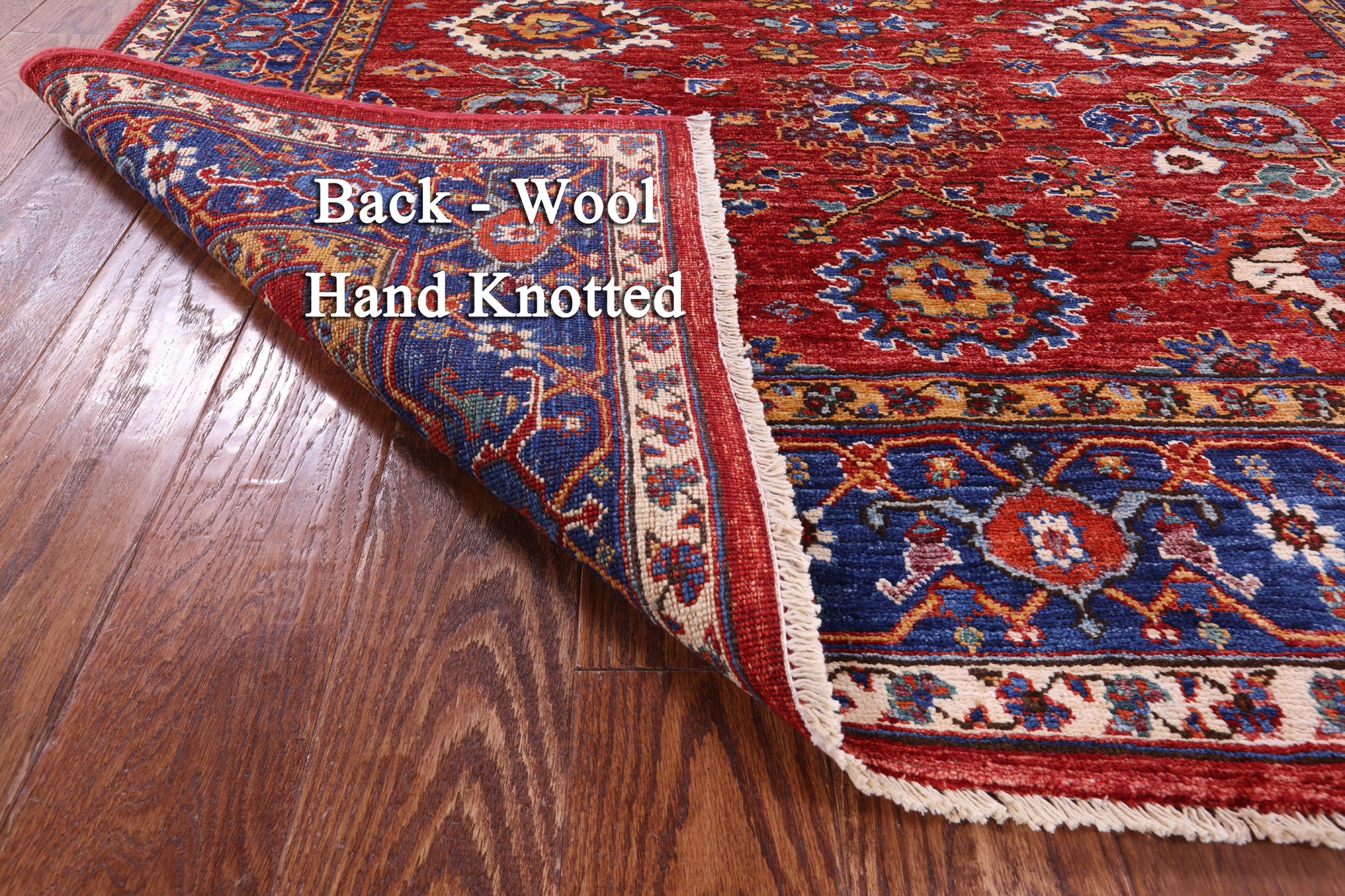 Persian Fine Serapi Handmade Wool Rug - 5' 2" X 6' 8" - Golden Nile