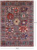 Persian Fine Serapi Handmade Wool Rug - 5' 3" X 7' 1" - Golden Nile