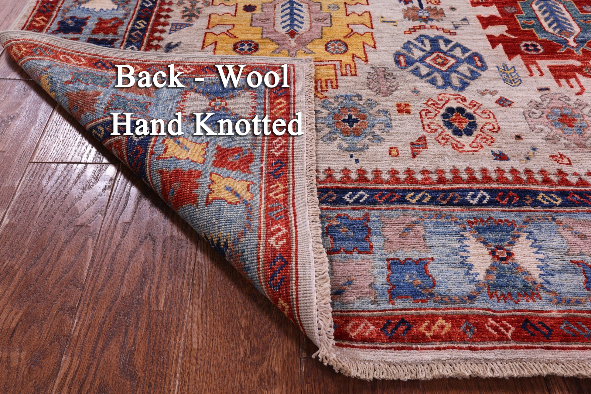 Persian Fine Serapi Hand Knotted Wool Rug - 5' 0" X 6' 10" - Golden Nile