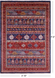 Tribal Persian Gabbeh Handmade Wool Rug - 4' 10" X 7' 0" - Golden Nile