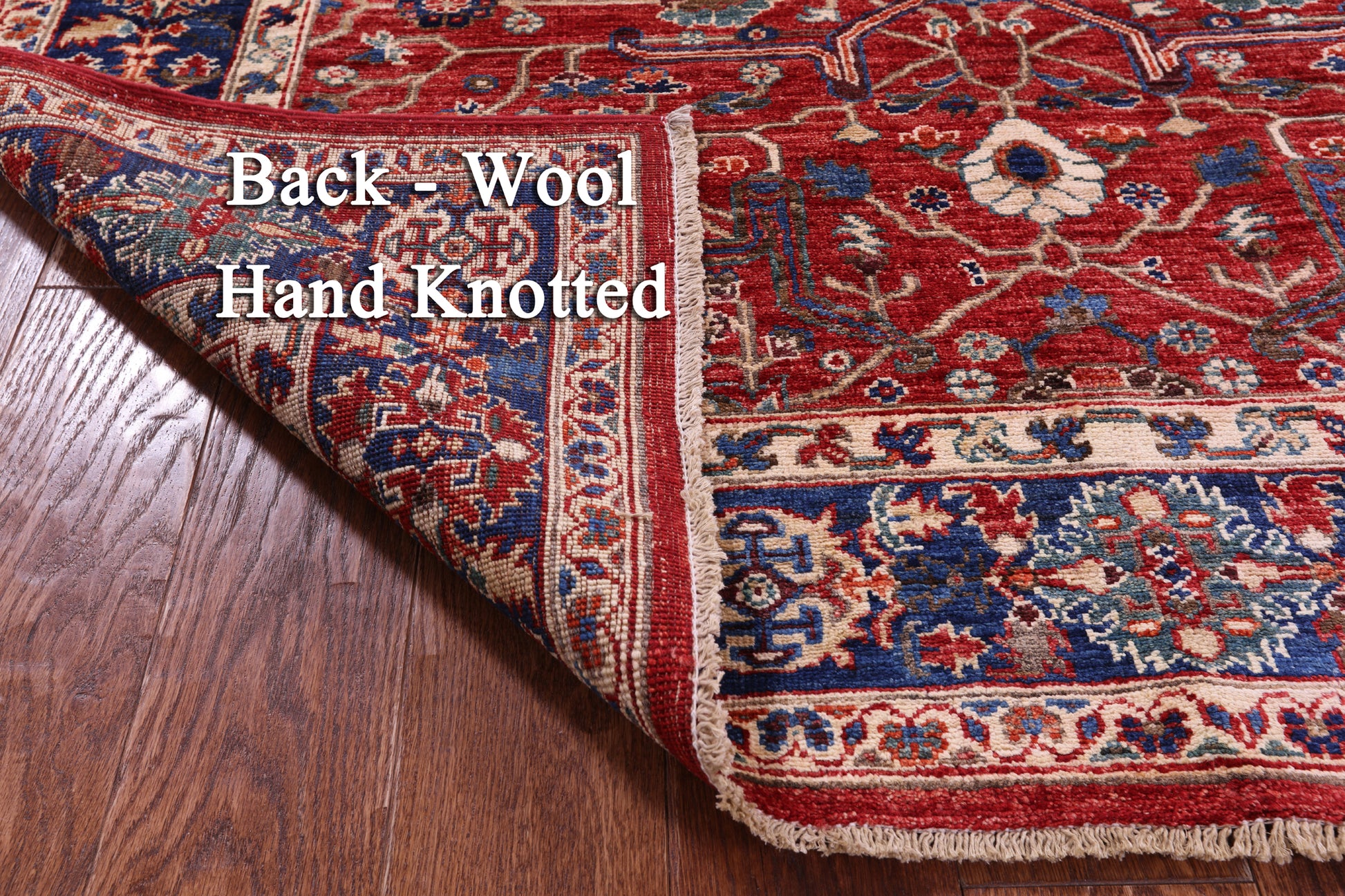 Persian Fine Serapi Hand Knotted Wool Rug - 5' 1" X 7' 4" - Golden Nile